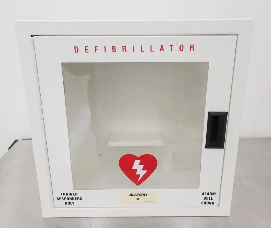 Allegro Small Metal Defibrillator Wall Case with Alarm