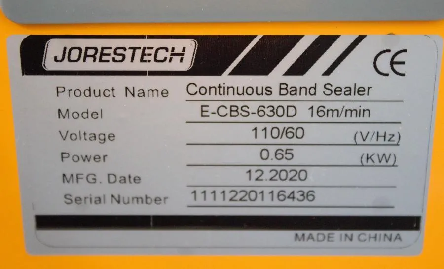 Digital Continuous Band Sealer 630