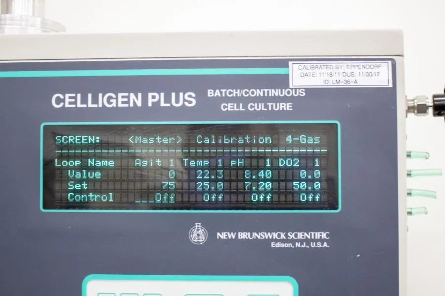 New Brunswick Celligen Plus Batch Continuous Cell Culture Bioreactor