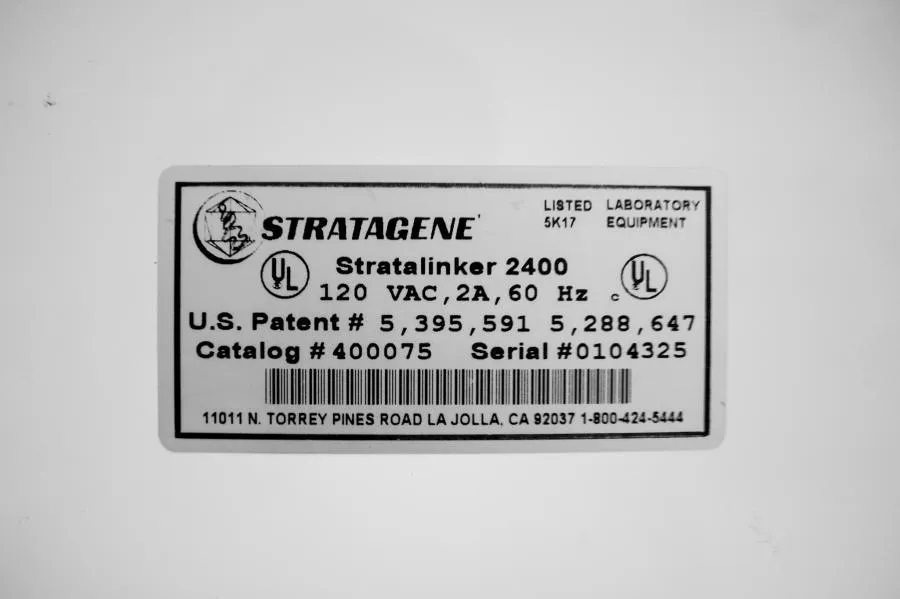 Stratagene UC Stratalinker Crosslinker 2400 CLEARANCE! As-Is