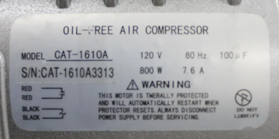 California Air Tools Oil-Free Air Compressor 1610A