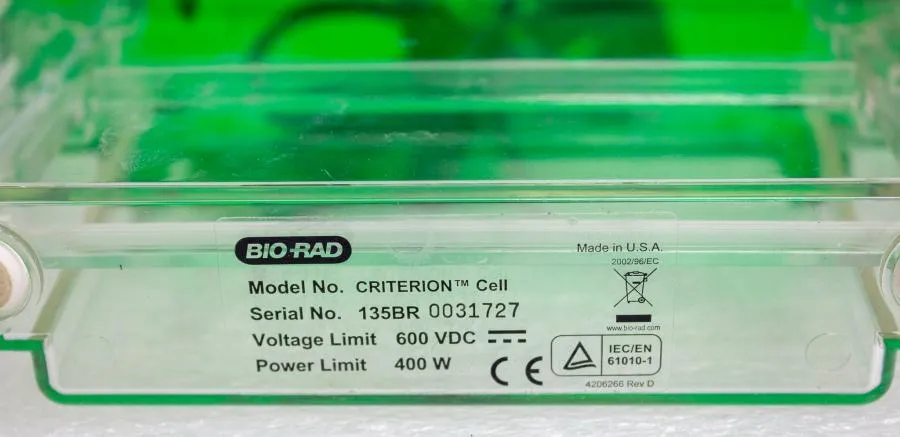 Bio Rad Criterion Cell Midi Electrophoresis Cell CLEARANCE! As-Is