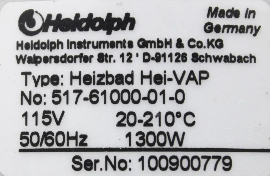 Heidolph Basis Hei-VAP Rotary Evaporator with Heizbad and Rotavac Valve