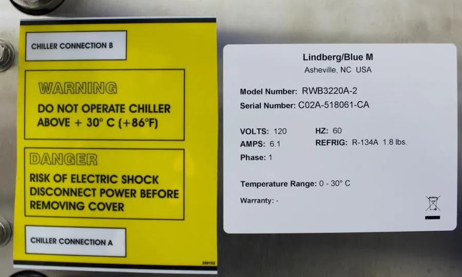 Thermo Lindberg Blue M Refrigerated Water Bath RWB CLEARANCE! As-Is