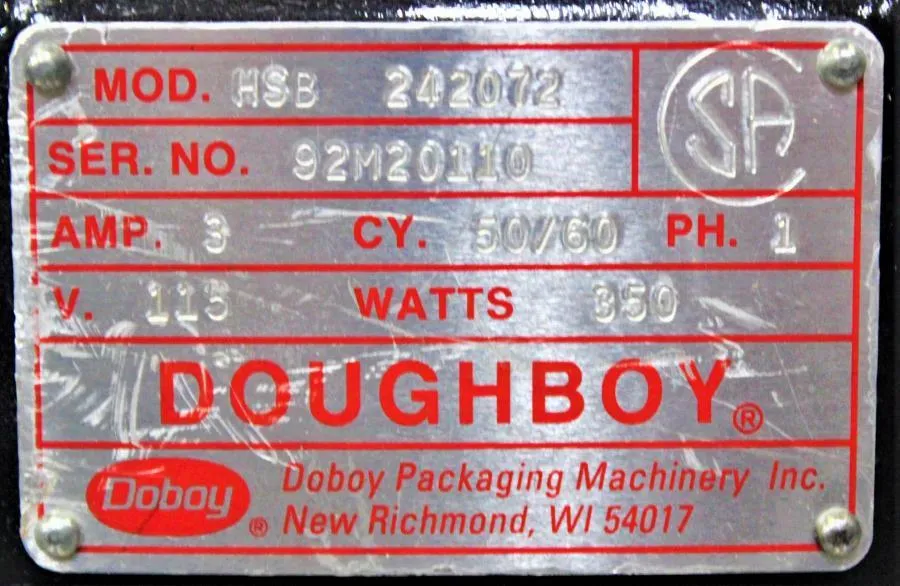 Doughboy HSB 242072 Heat Packager