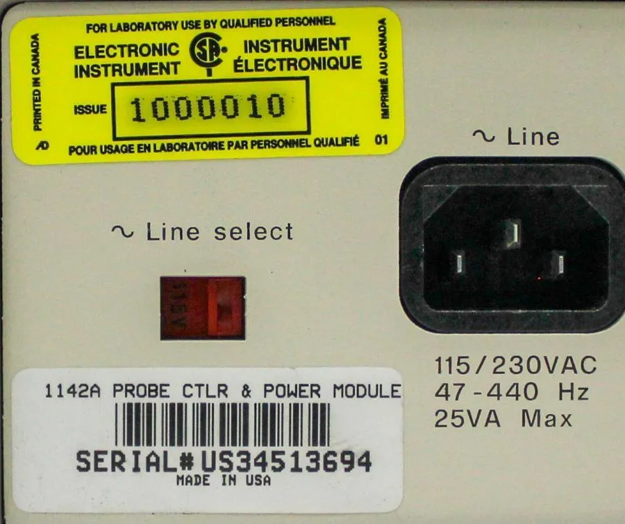 Agilent Probe Control and Power Module Model: 1142A