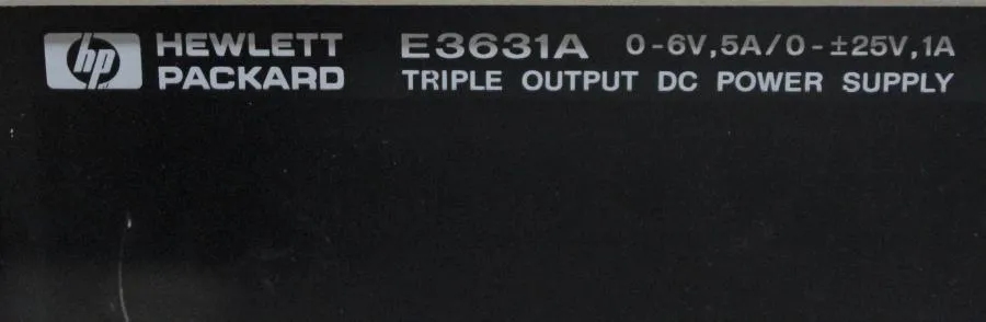 Hewlett Packard E3631A Power Supply
