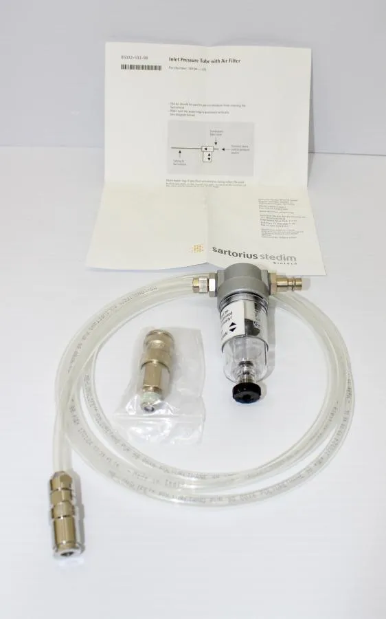 Sartorius 18104 Inlet Pressure tube w/Air Filter kit