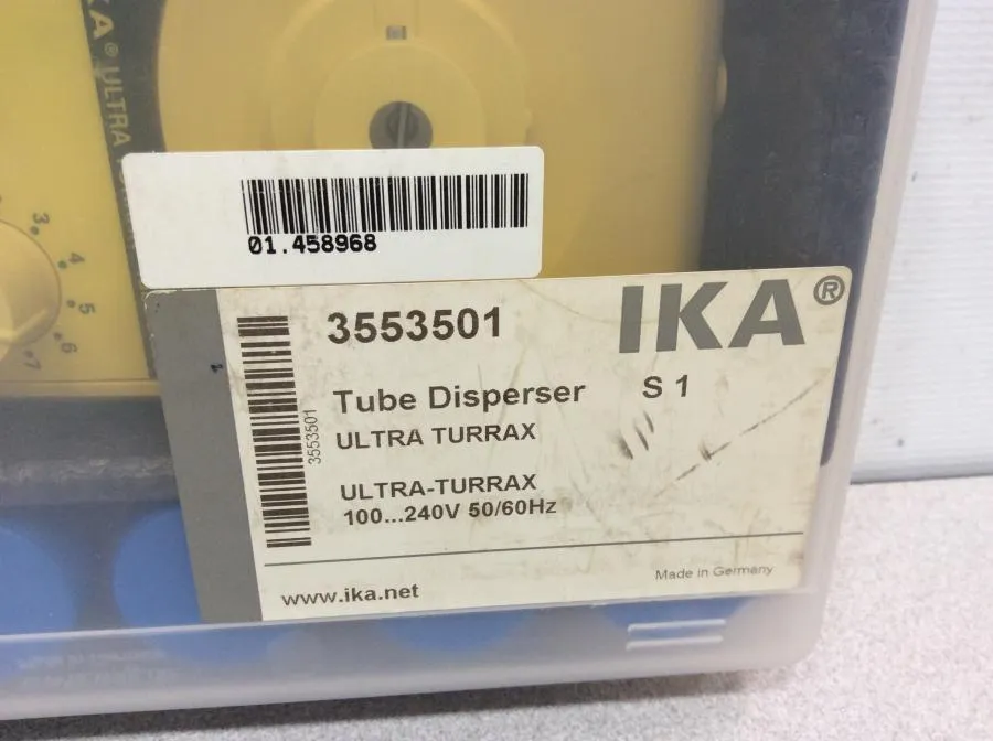 IKA Ultra-Turrax UD TD S1 Tube Disperser