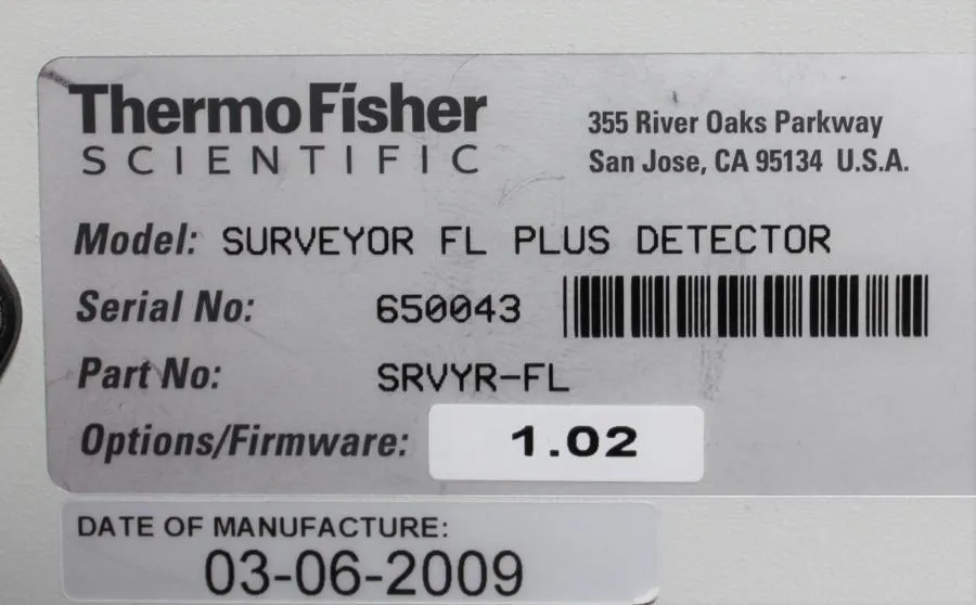 Thermo Scientific Finnigan Surveyor FL Plus Detector