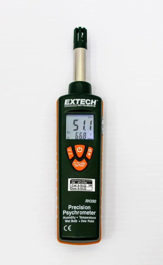 Extech RH390 Precision Psychrometer & 407123 Hot Wire Thermo-Anemometer