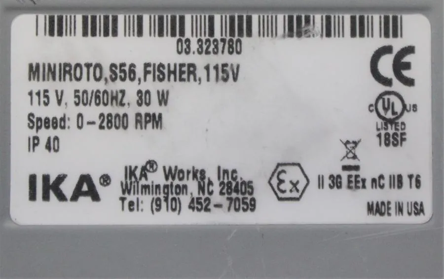 Fisher Scientific/ IKA MiniRoto S56 Mini Vortex Mixer
