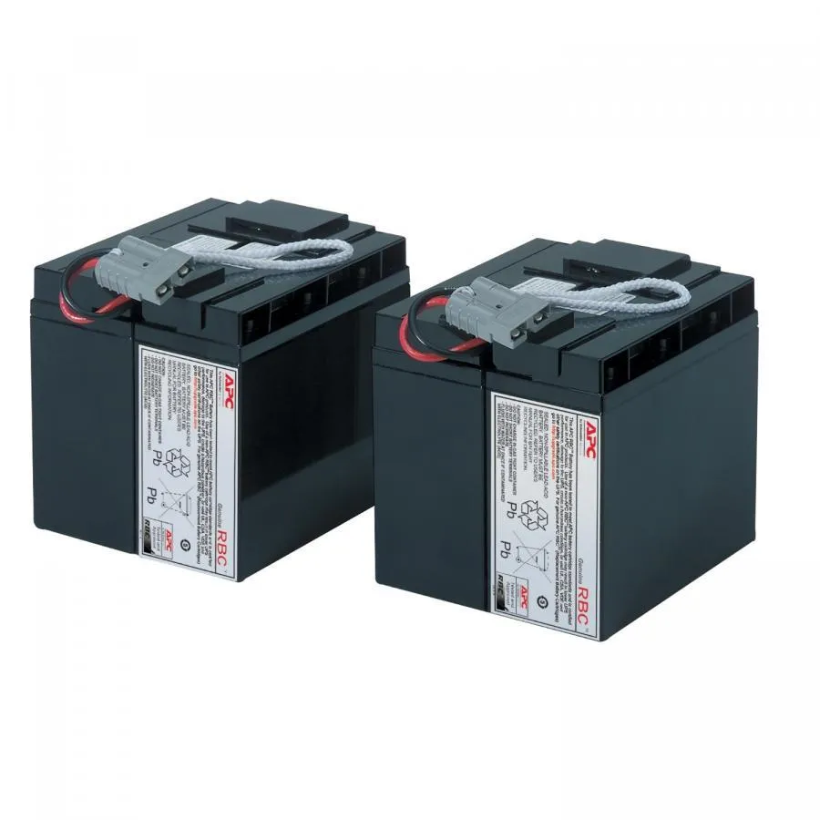 APC RBC55 Replacement Battery Cartridge, VRLA Battery, 17Ah, 12VDC