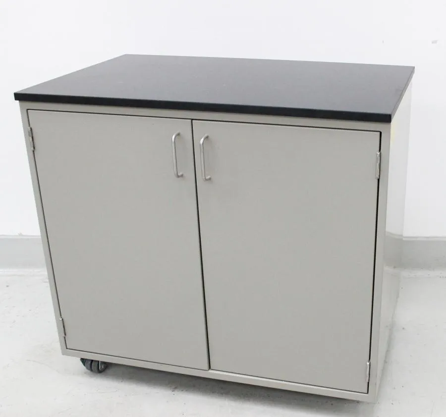 Mobile Work-Height Storage Cabinet Double Door Steel