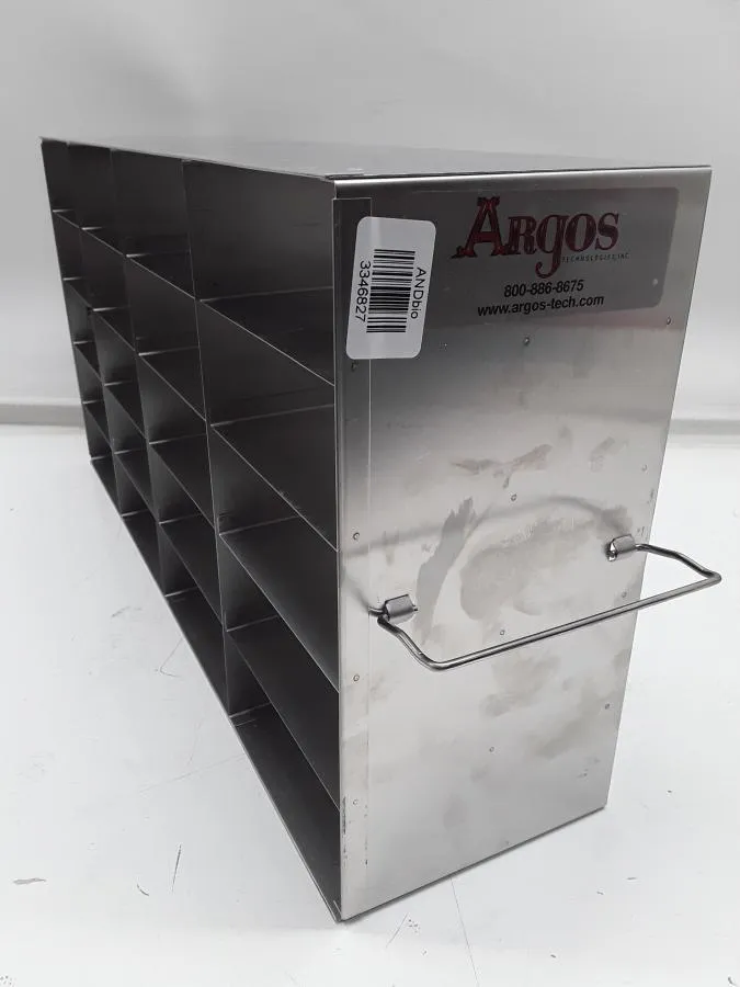 Stainless Steel Laboratory Freezer Rack Cryo Boxes 20 Slots 5x4  Lot of 2