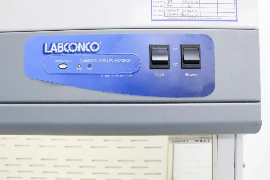Labconco 4' XPert Filtered Balance System with Guardian Airflow Monitor 3950401