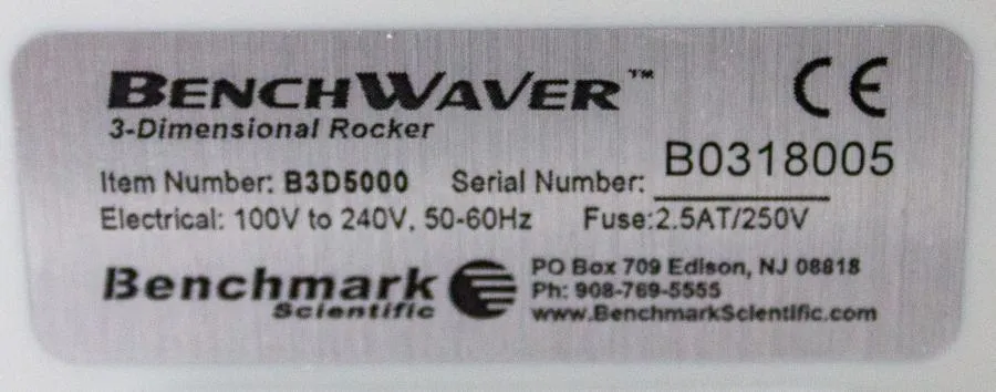 Benchmark Chemglass Benchwaver 3-Dimensional Rocker CLEARANCE! As-Is
