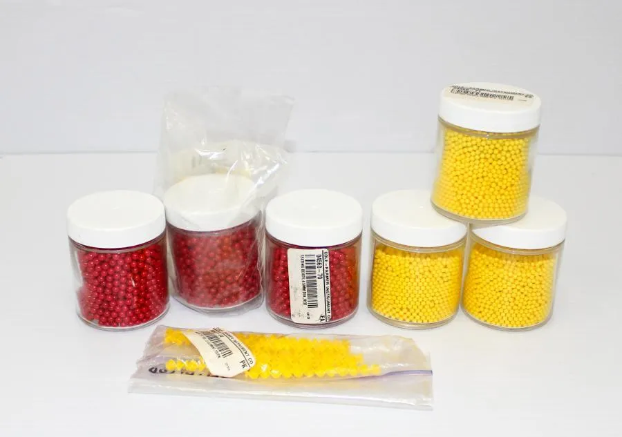Cole Parmer Testing Beads 4.5mm Red and 3mm Yellow 04560-70/71