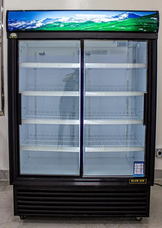 Blue Air BAGR45 Sliding Glass Door Cooler Refrigerator