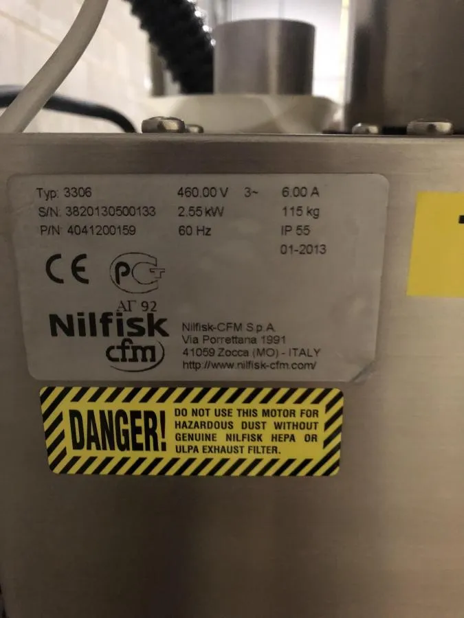 Nilfisk CFM 3306 Critical Area Vacuum CLEARANCE! As-Is