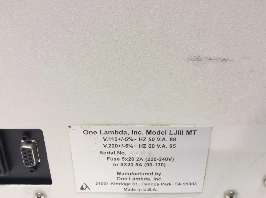 One Lambda Jet III MT Cell Dispenser CLEARANCE! As-Is