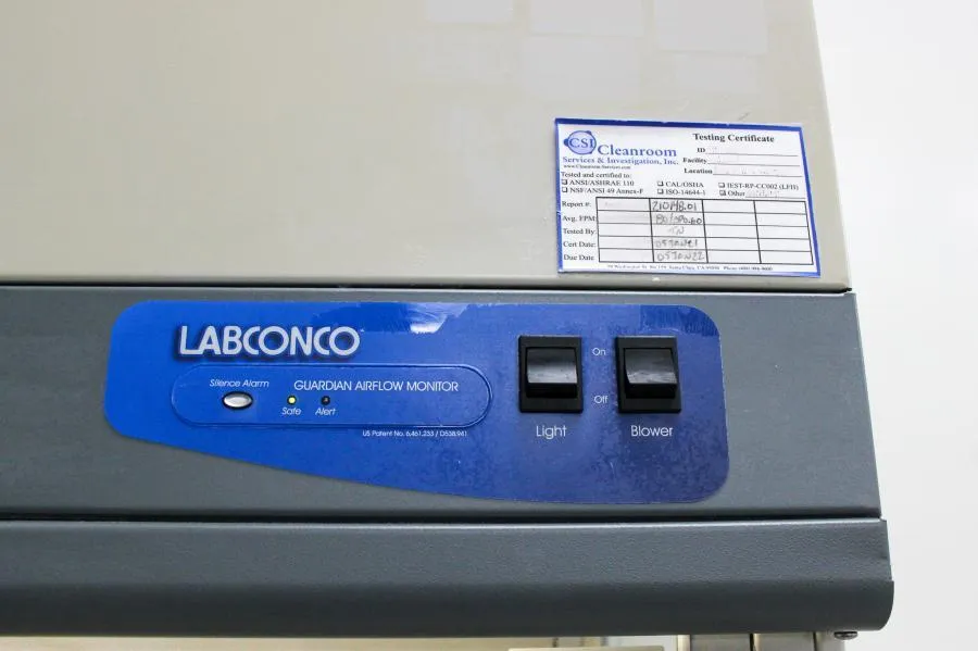 Labconco 6' XPert Filtered Balance System, Deep w/ Guardian Airflow Monitor
