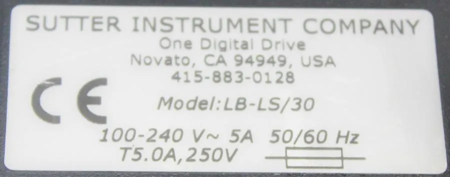 Sutter Instrument Company One Digital Drive LB-LS/ CLEARANCE! As-Is