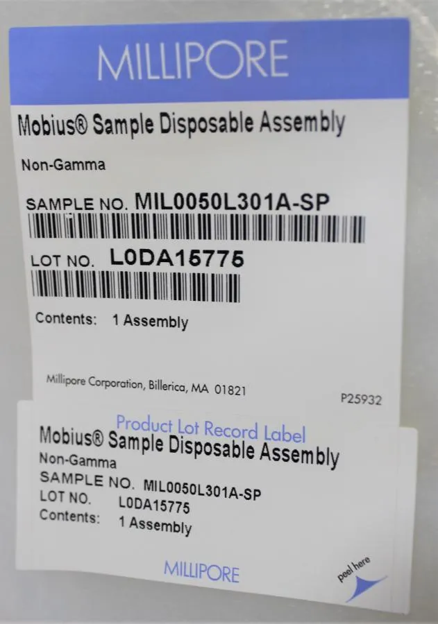 Millipore Sample Disposable Assembly MIL0050L301A- CLEARANCE! As-Is