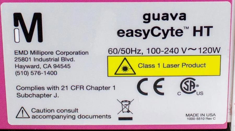 EMD Millipore Guava EaCyte HT Flow Cytometer CLEARANCE! As-Is
