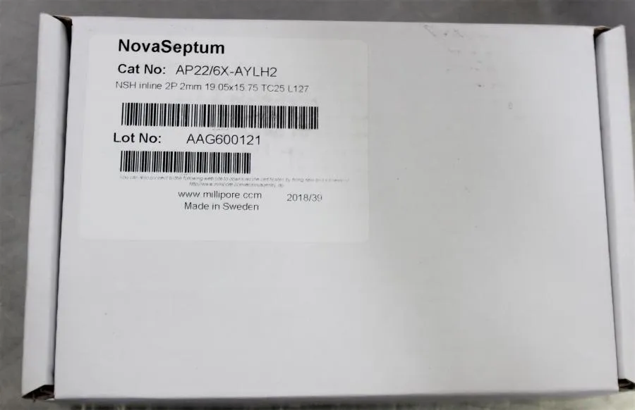 Millipore Nova Septum AP22/6X-AYLH2 CLEARANCE! As-Is