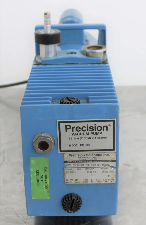 Precision Scientific DD195 Dual Stage Rotary Vane Vacuum Pump