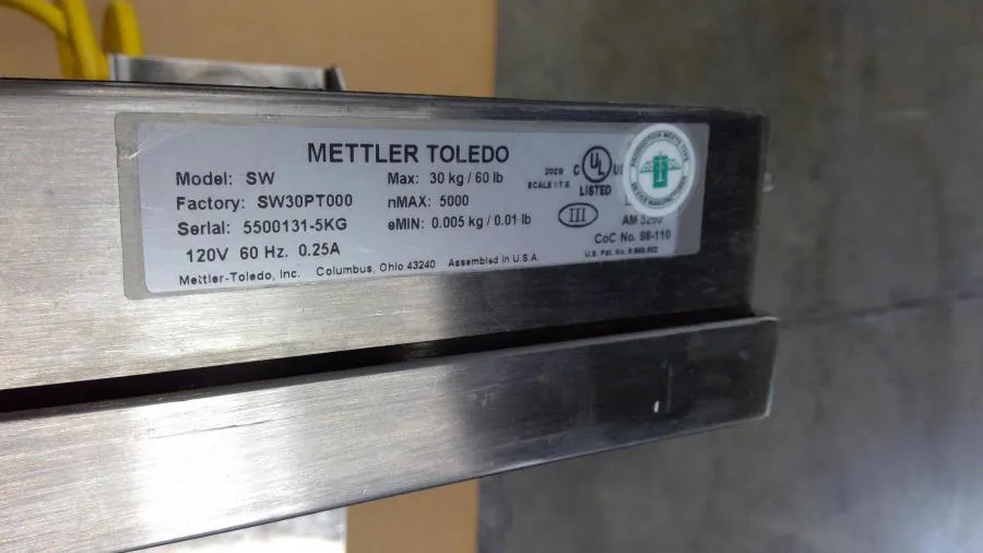 Mettler Toledo SW Scale SW30PT000