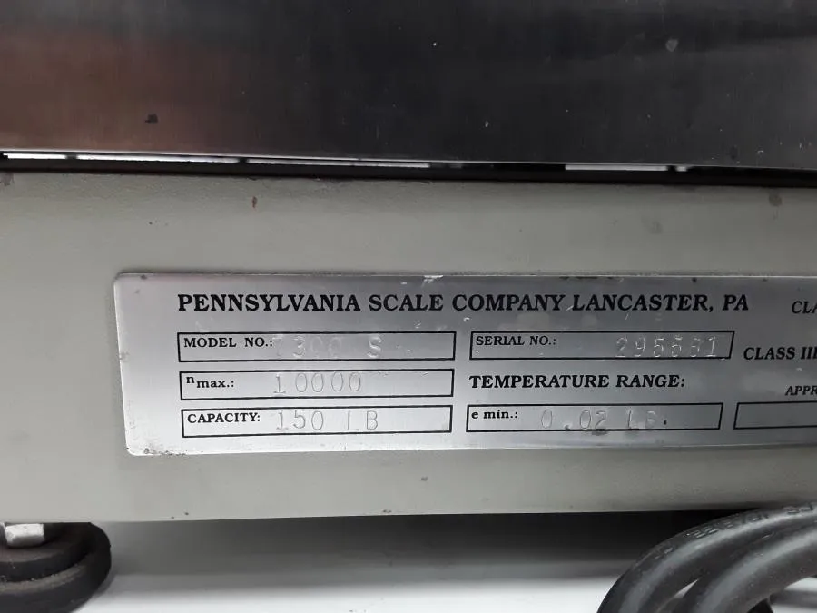 Pennsylvania 7300 S Heavy Duty Bench Scale
