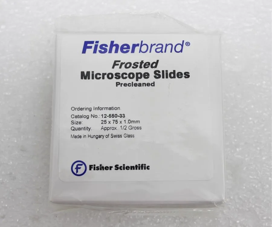 Fisherbrand Frosted Microscope Slides 12-550-33 (Lot of 7)