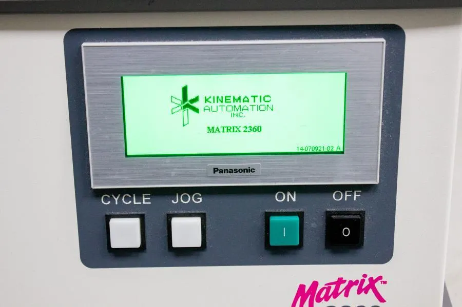 Kinematic Matrix 2360 CE Programmable Shear Module P/N 00-090000
