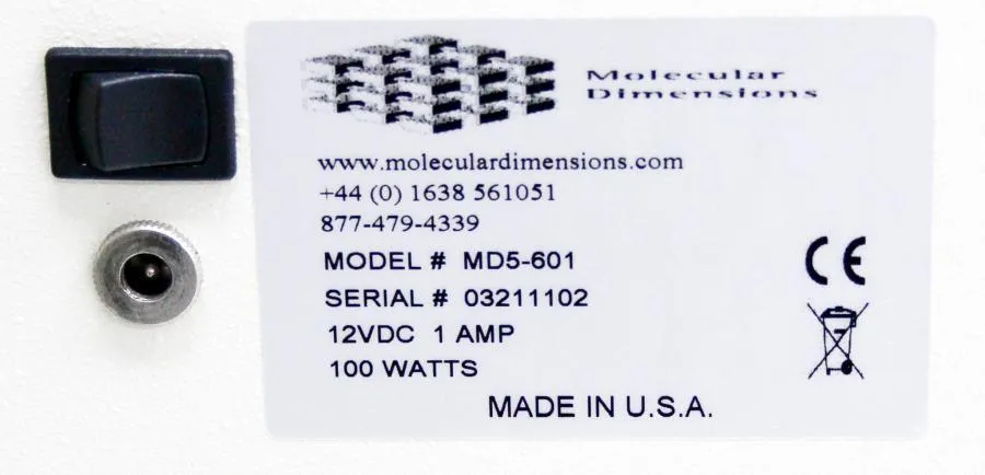 Molecular Dimensions Bench-Top Incubator MD5-601