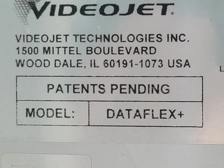 Videojet DataFlex Plus Thermal Transfer Overprinter