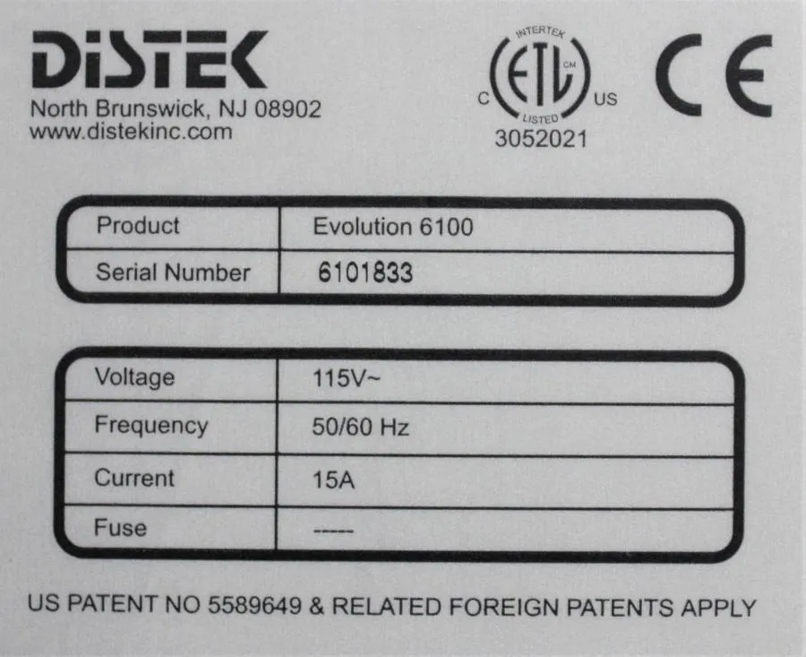 DISTEK Evolution 6100 Bathless Dissolution Test CLEARANCE! As-Is