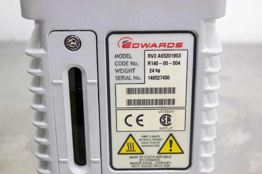 Edwards RV3 Rotary Vane Vacuum Pump A65201903 CLEARANCE! As-Is