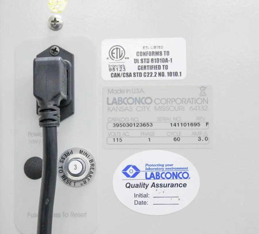 Labconco XPert 3' Filtered Balance System w/ Guardian Airflow Monitor 3950301236