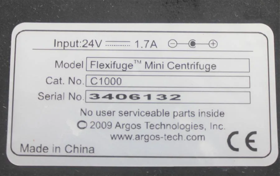 Argos Flexifuge Mini Centrifuge C1000 CLEARANCE! As-Is
