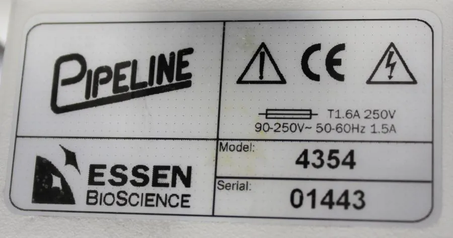 ESSEN BioScience 4354 Pipeline Dispenser CLEARANCE! As-Is