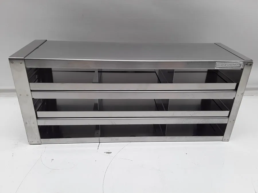 Stainless Steel Freezer Racks with Drawers Upright Freezers 3x3 Configuration