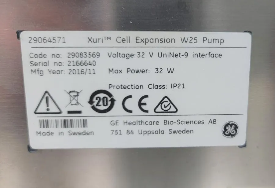 GE Xuri Cell Expansion  W25 Pump