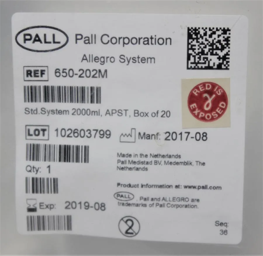 Pall Alegro 2L Standard System APST 650-202M