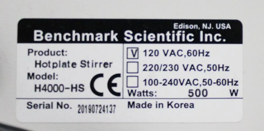 GeneMate Magnetic Hotplate Stirrer H4000-HS