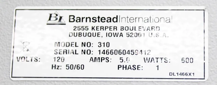 Barnstead Lab-Line Imperial III Model 310 General Purpose Radiant Heat Incubator