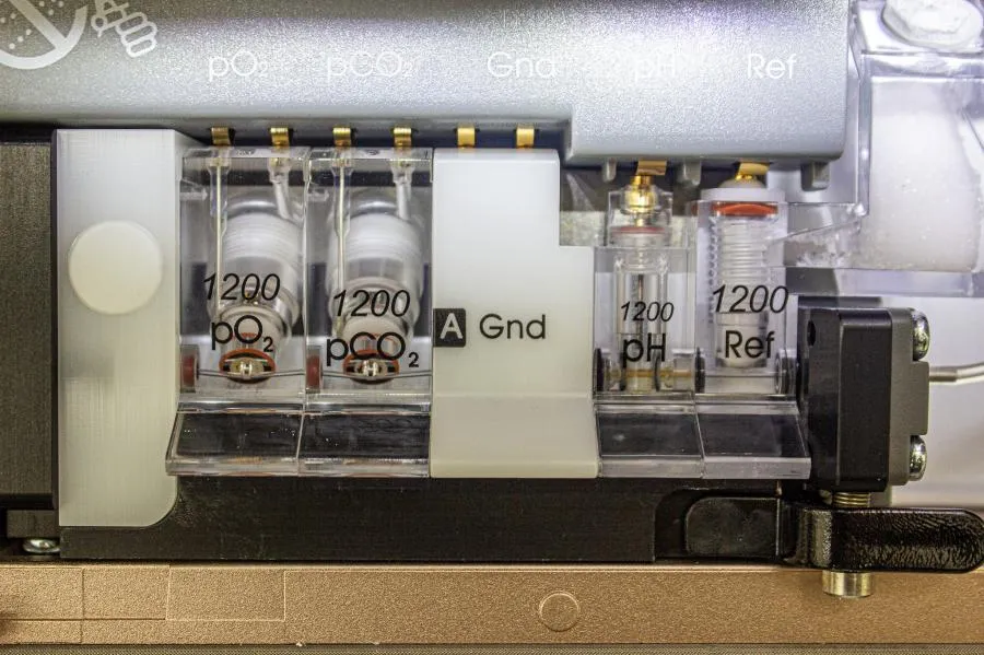 Siemens Rapidlab 1240 Series Blood Gas Analyzers with barcode scanner