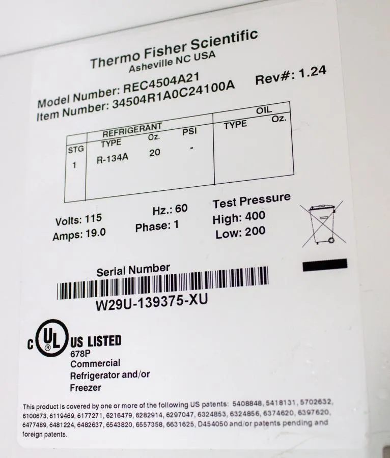 Thermo Revco REC4504A21 High Performance Chromatog CLEARANCE! As-Is