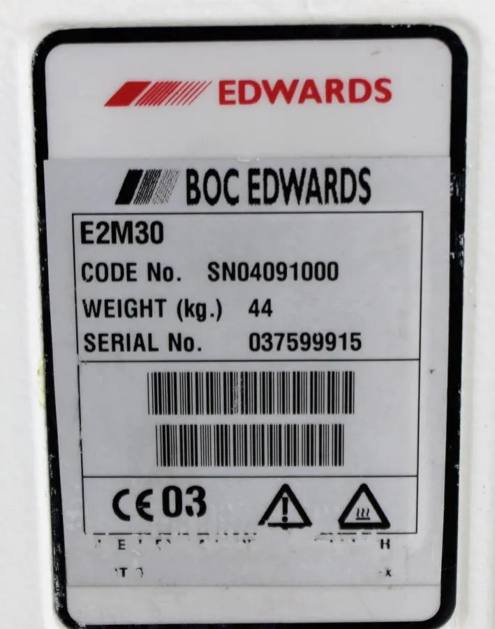 Edwards 30 Rotary Vacuum Pump- E2M30